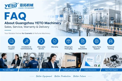 Perguntas frequentes sobre máquinas Guangzhou YETO - Vendas, serviços, garant...
